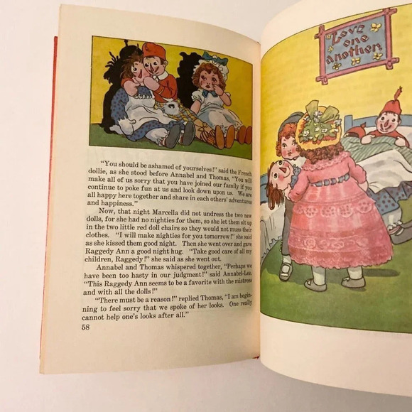 Vintage 1961 Raggedy Ann Stories By Johnny Gruelle Hardcover Book - Picture 13 of 15